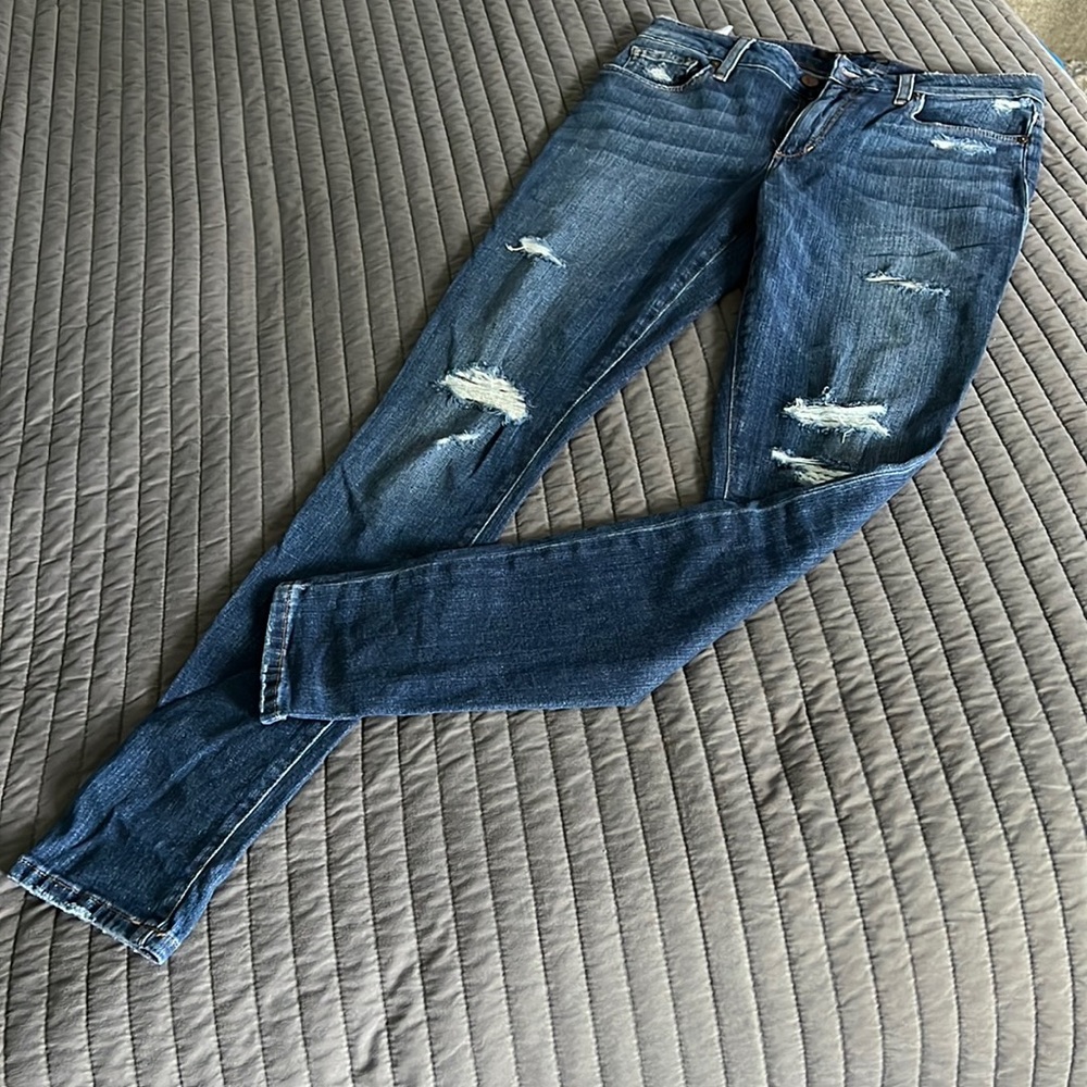 Joes distressed skinny leg jeans